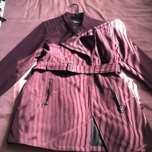 Large Maroon Liz Claiborne Outerwear Jacket